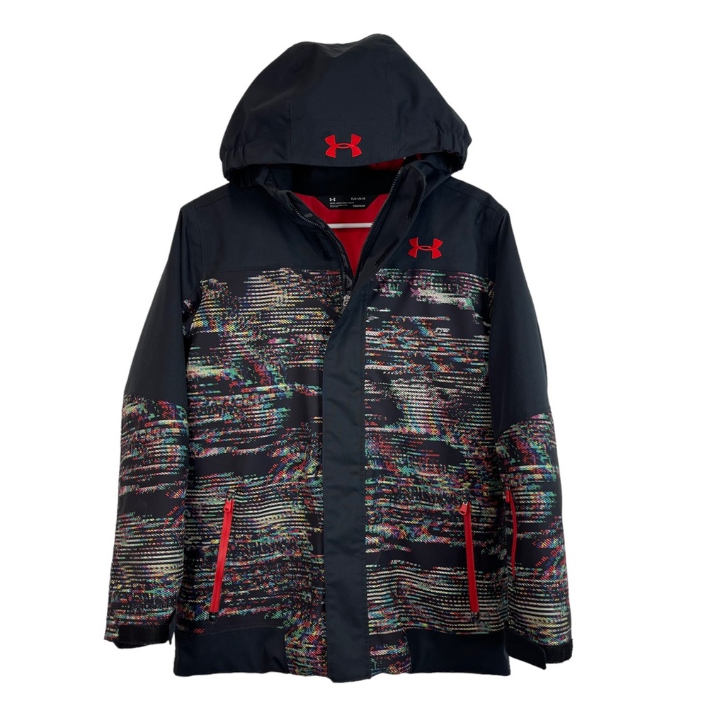 Under Armour Black/Multicolor Winter‎ Jacket Size Boys L